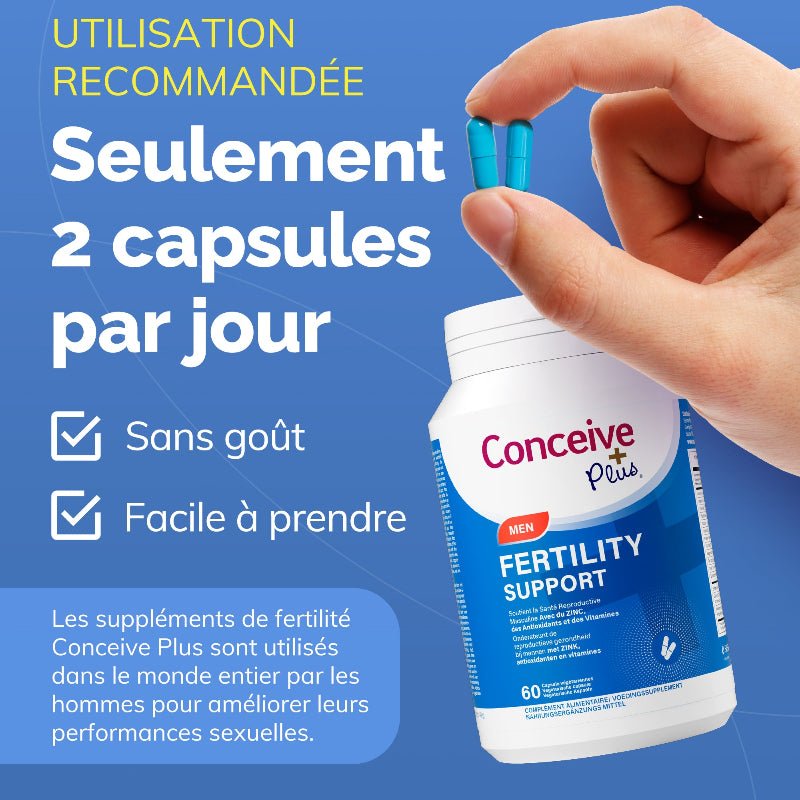 Conceive Plus Men's Fertility Support (FR) - Men's Fertility Support - 60 Capsules - Conceive Plus® Europe