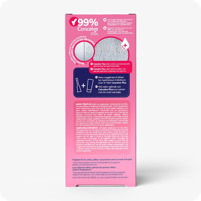 Fertility Lubricant, Pre - Filled Applicators (FR) - Conceive Plus Europe